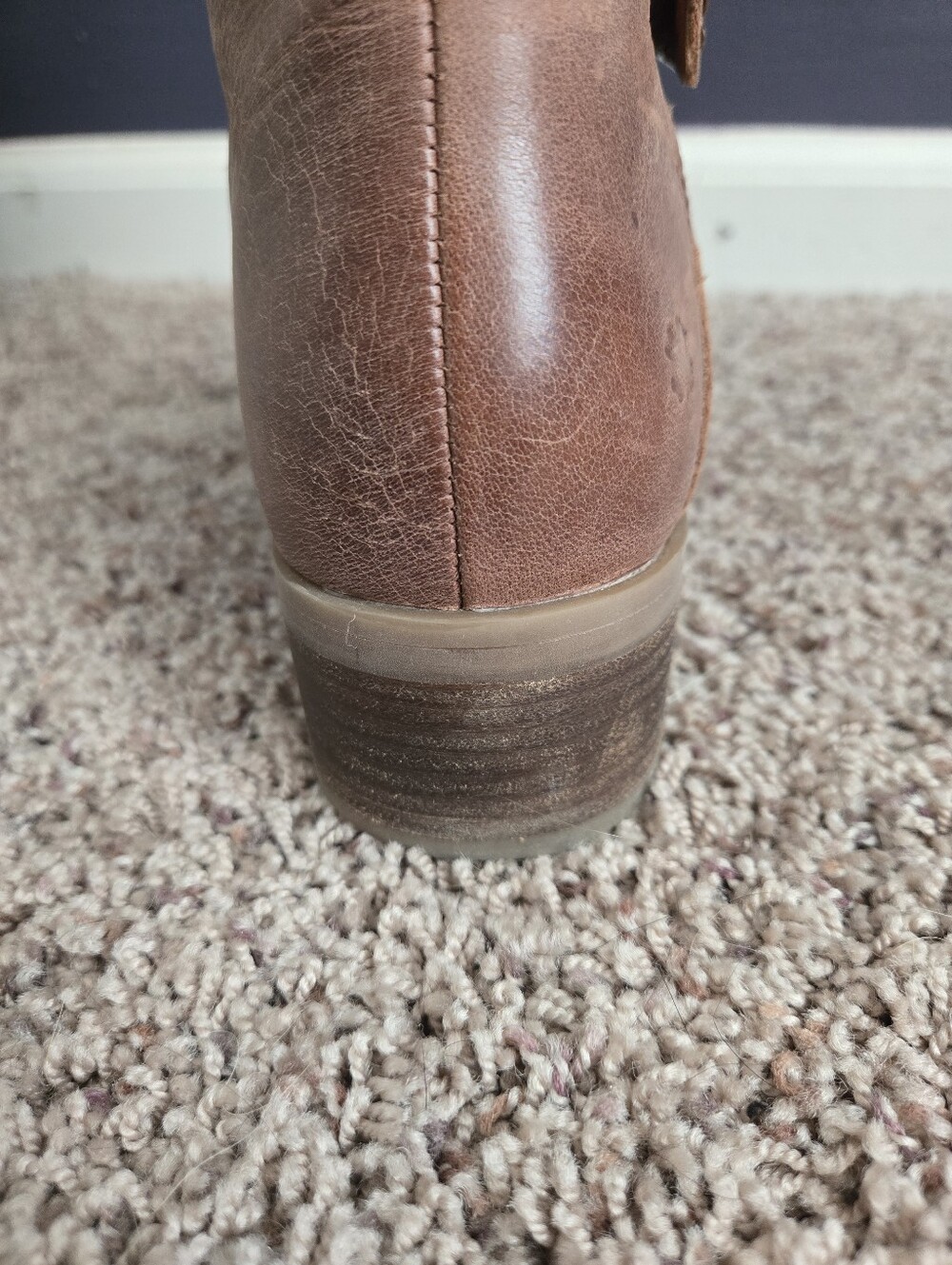 Lucky Brand Inifita Riding Boot - Knee-High Brown Boots - Sz 8 - Picture 11 of 16